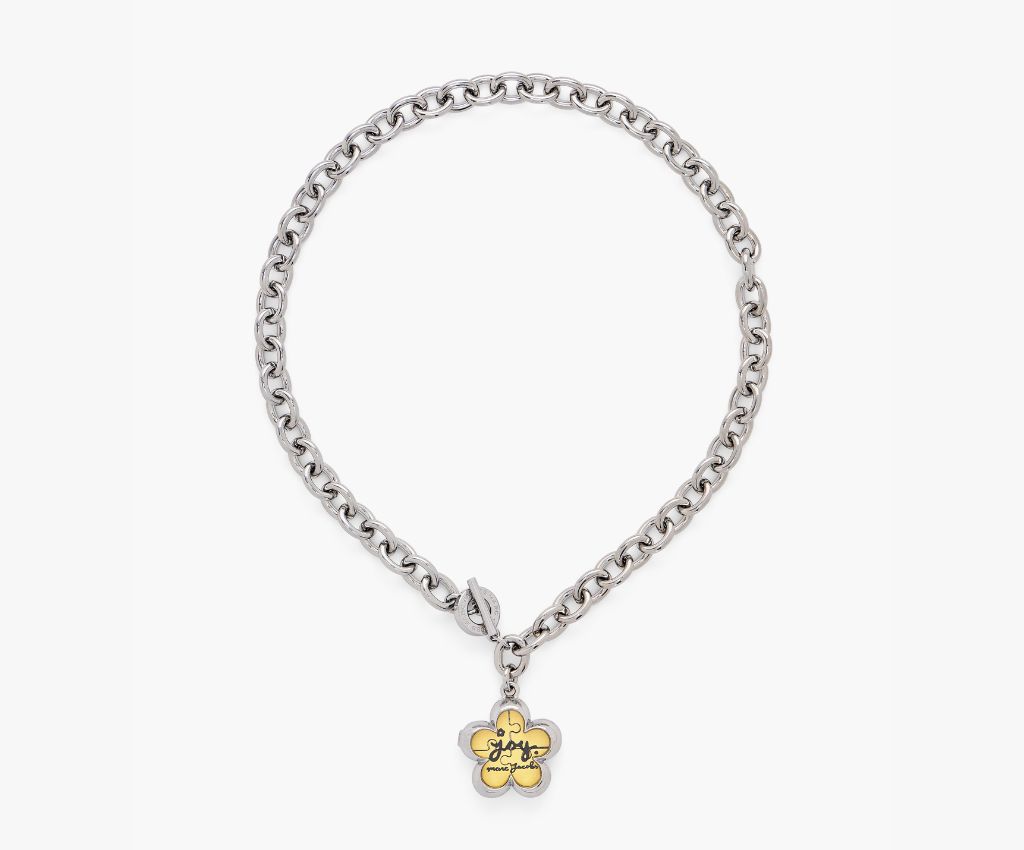 Daisy Puzzle Necklace (Silver/Multi)